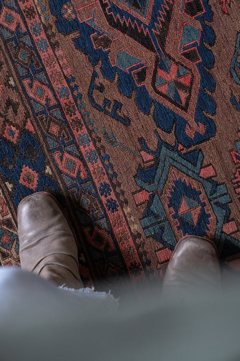 District Loom Vintage Soumak Area Rug Isadora