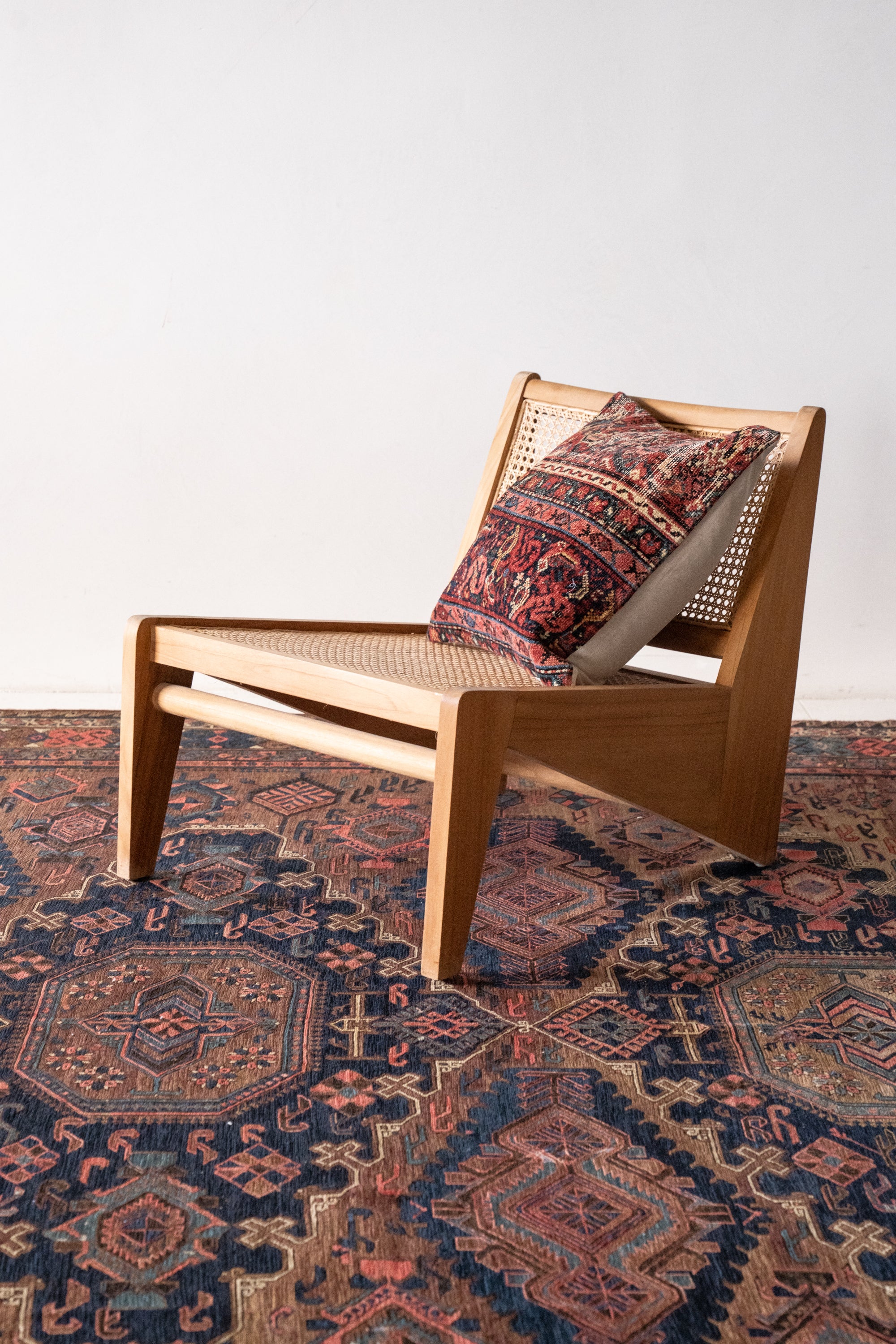 District Loom Vintage Soumak Area Rug Isadora