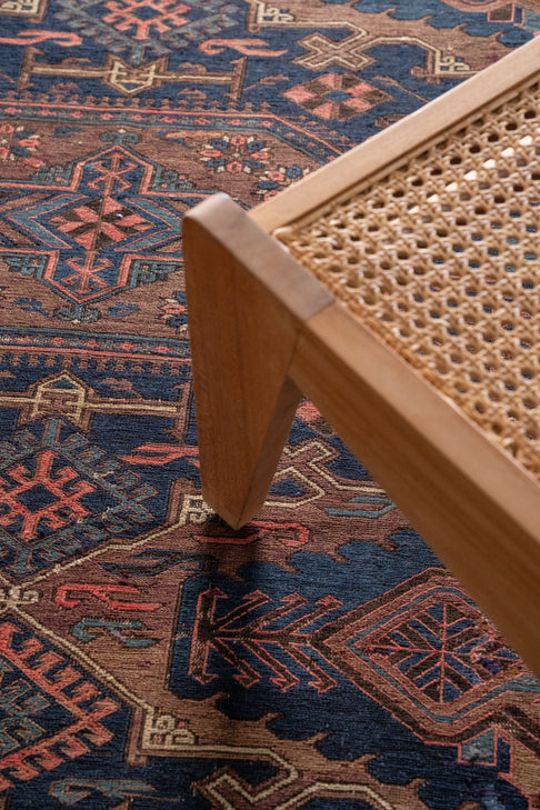 District Loom Vintage Soumak Area Rug Isadora