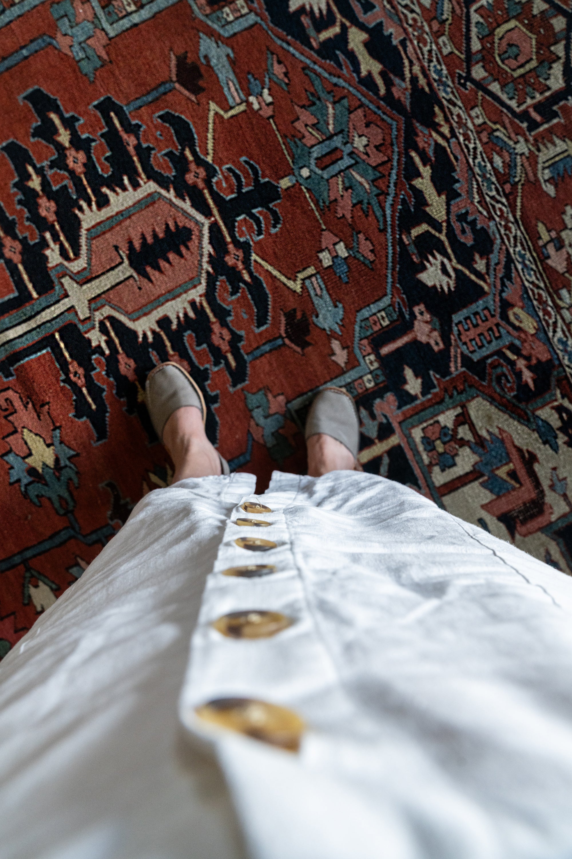 District Loom Vintage Serapi Area Rug Jolie