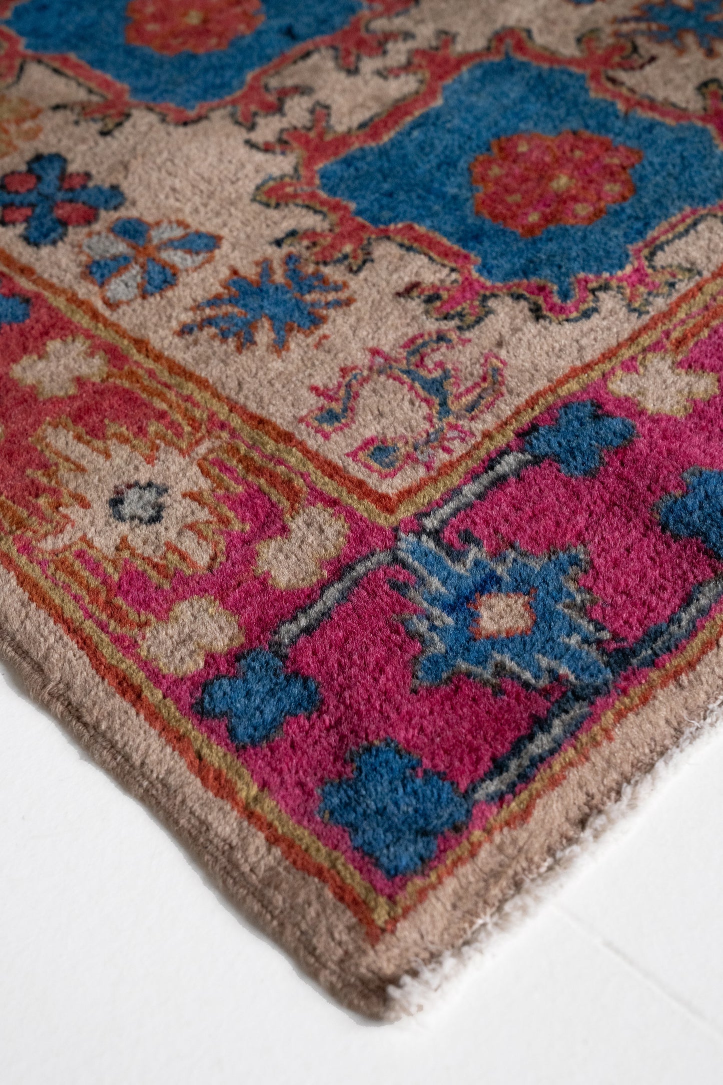 District-Loom-Vintage Khotan Runner Rug-Corner-View