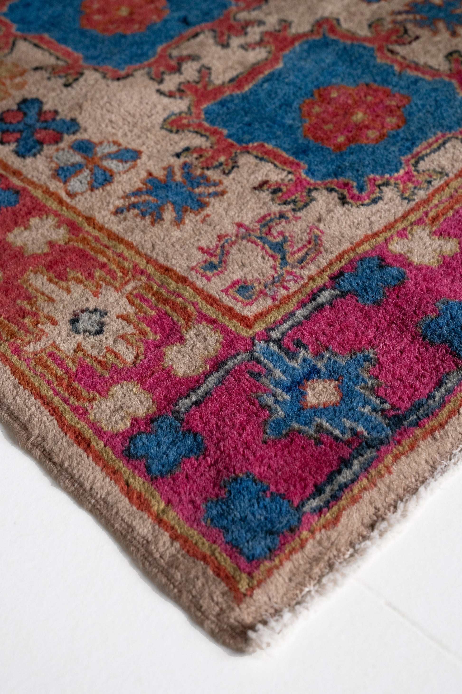 District-Loom-Vintage Khotan Runner Rug-Corner-View