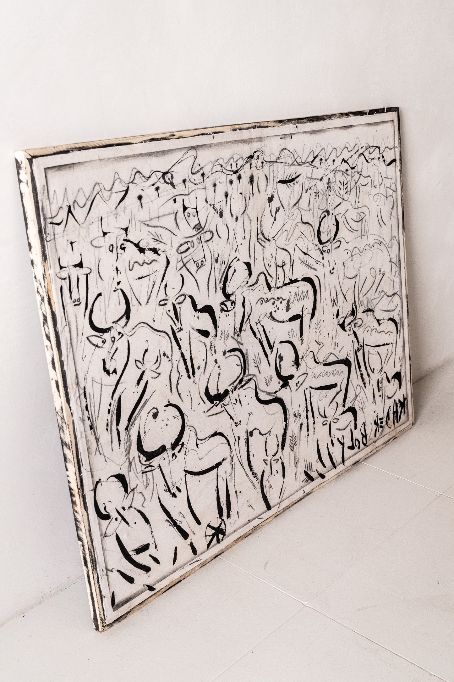 'Standing in the Rain' original by Kader Boly at District Loom