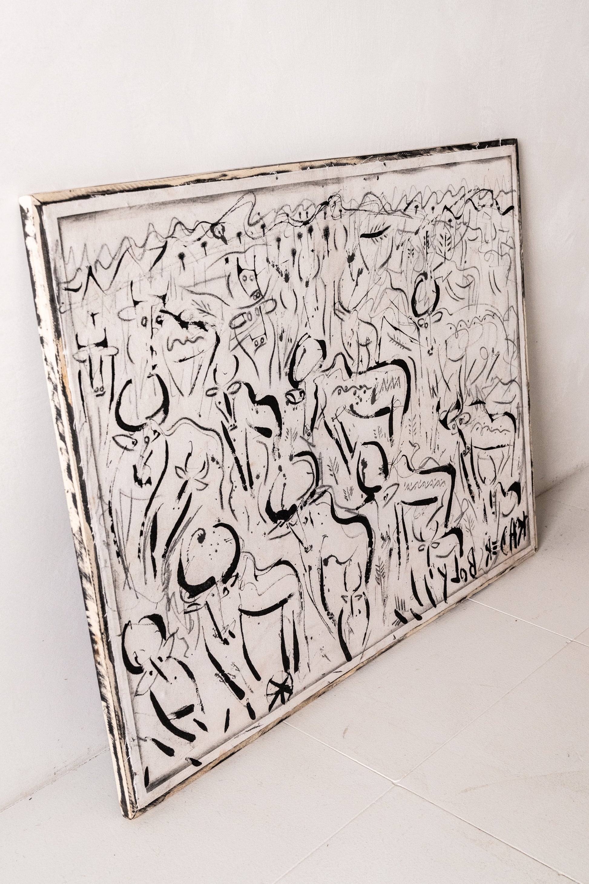'Standing in the Rain' original by Kader Boly at District Loom