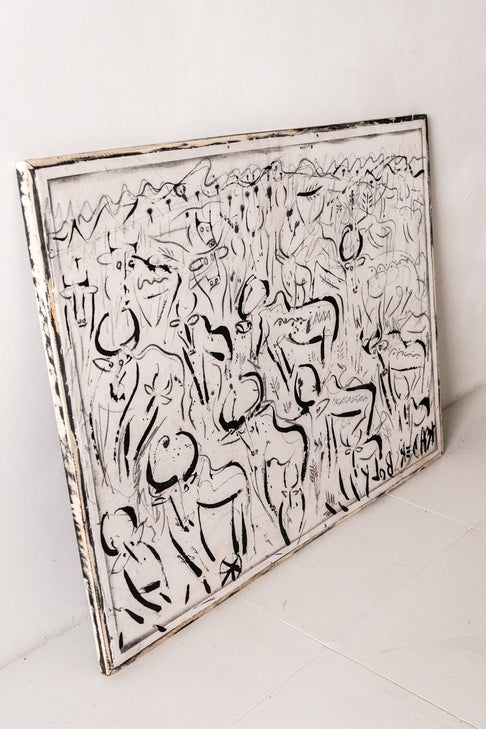 'Standing in the Rain' original by Kader Boly at District Loom