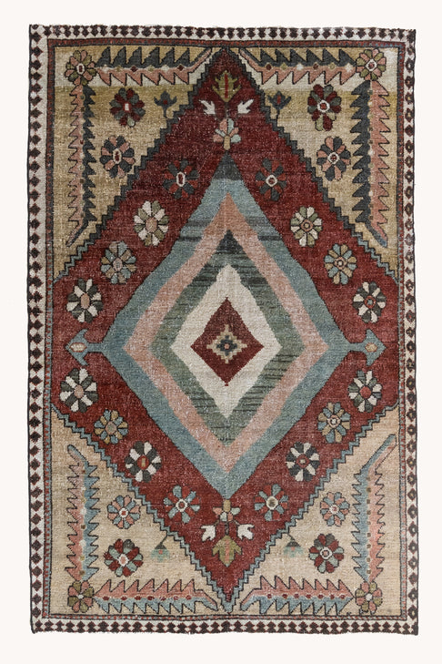 District Loom Vintage Bakhtiari Scatter Rug Kinreed