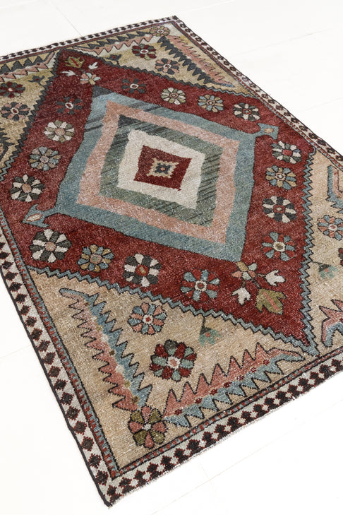 District Loom Vintage Bakhtiari Scatter Rug Kinreed