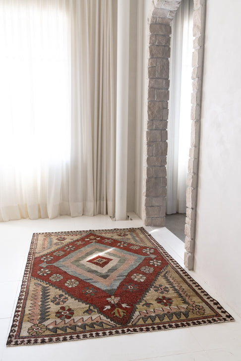 District Loom Vintage Bakhtiari Scatter Rug Kinreed