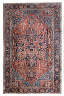 District Loom Vintage Bakhtiari Area Rug Leonora 