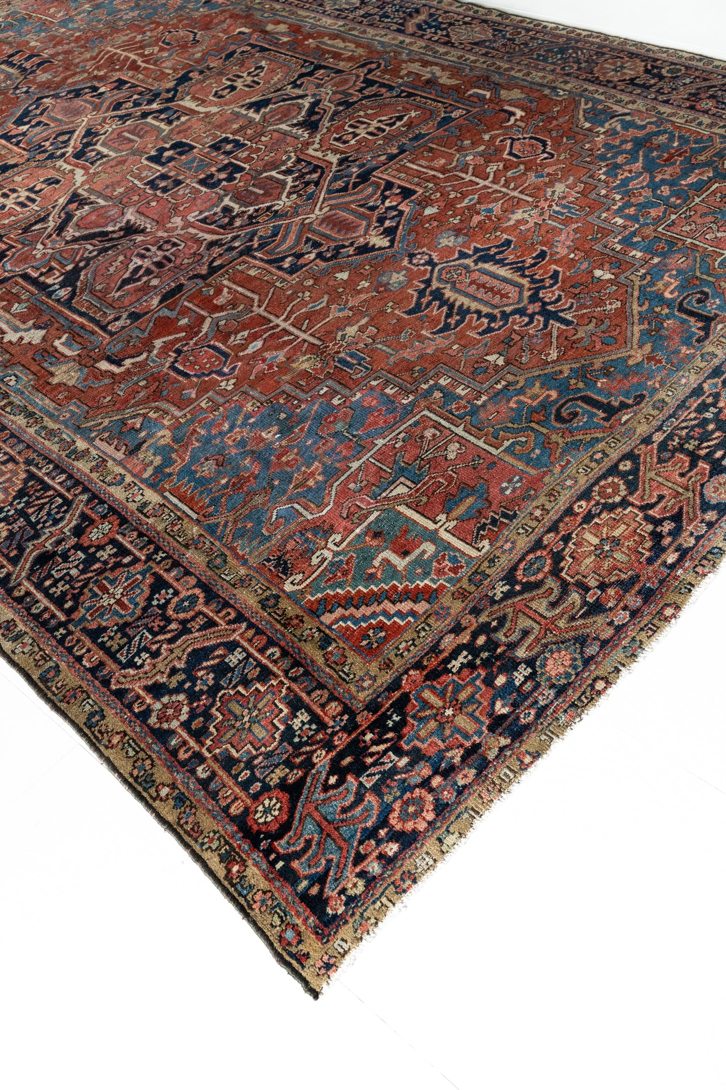 District Loom Vintage Bakhtiari Area Rug Leonora 