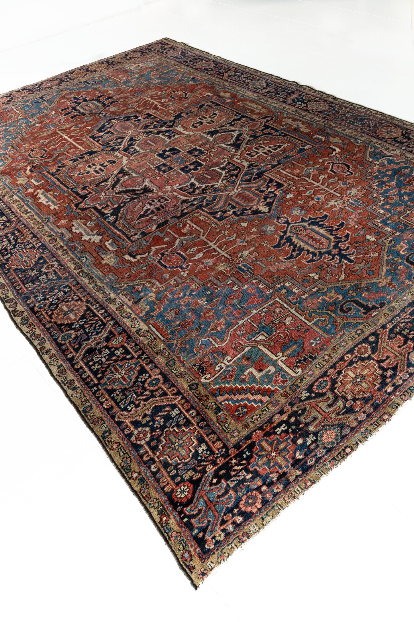 District Loom Vintage Bakhtiari Area Rug Leonora 