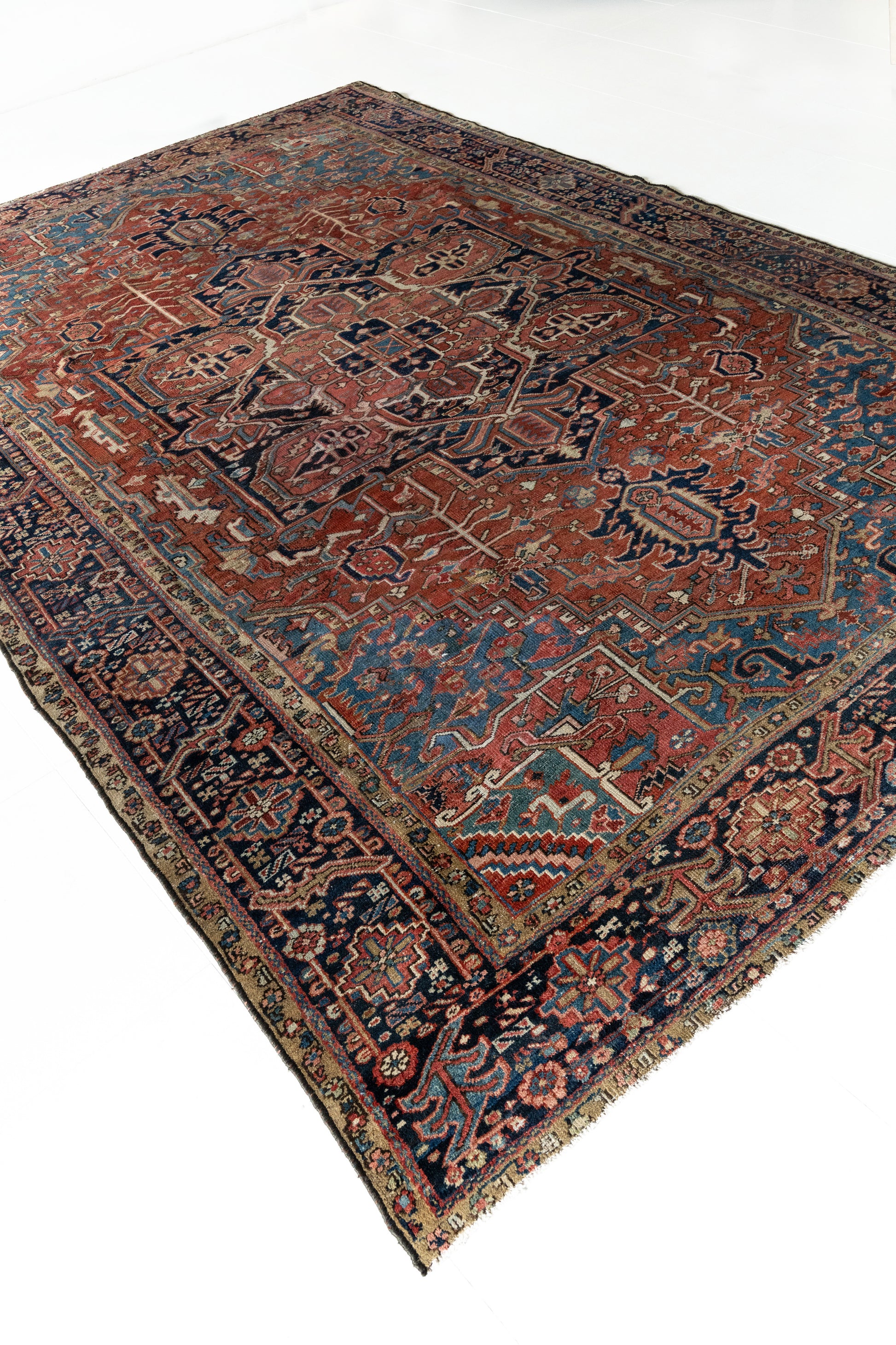 District Loom Vintage Bakhtiari Area Rug Leonora 
