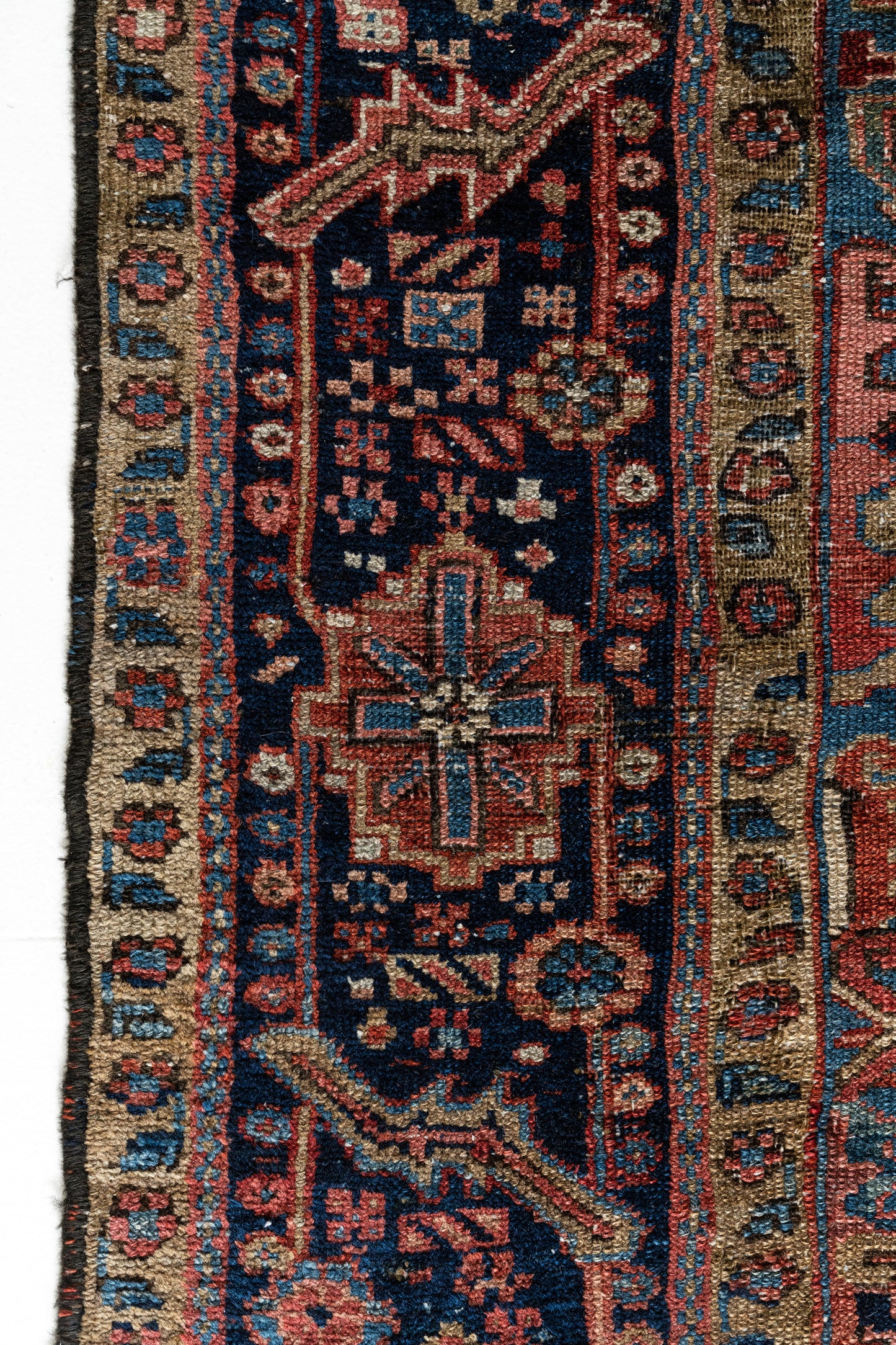 District Loom Vintage Bakhtiari Area Rug Leonora 