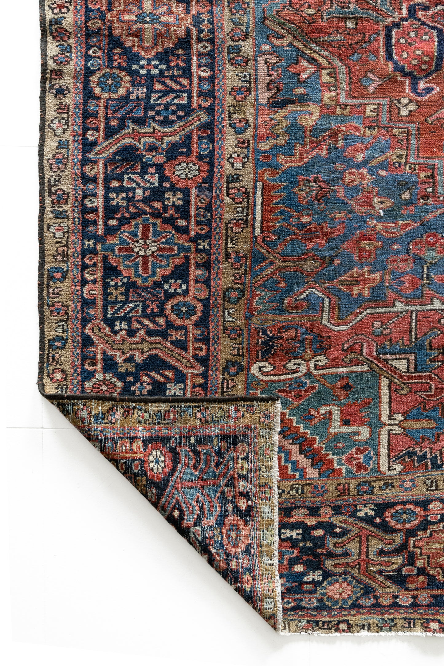 District Loom Vintage Bakhtiari Area Rug Leonora 