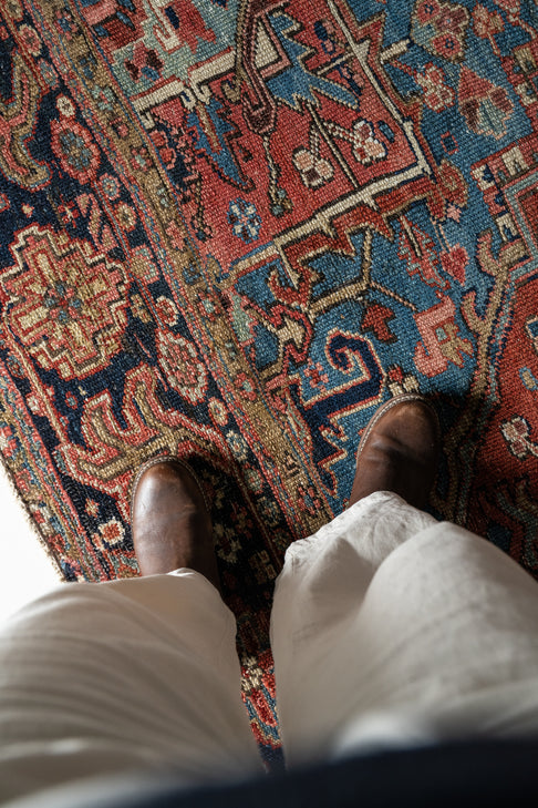 District Loom Vintage Bakhtiari Area Rug Leonora 