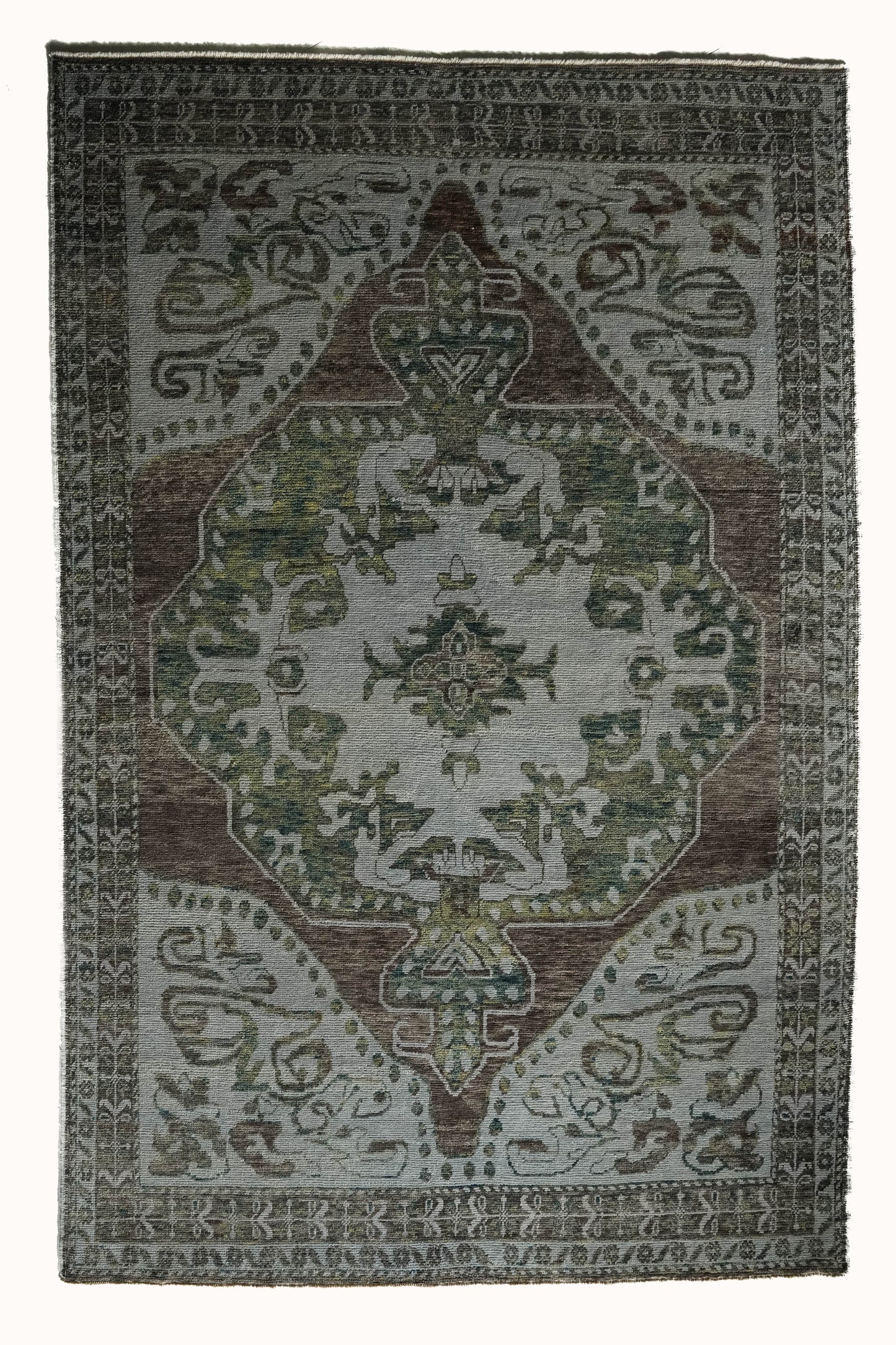District Loom Vintage Turkish Oushak Area Rug Madison
