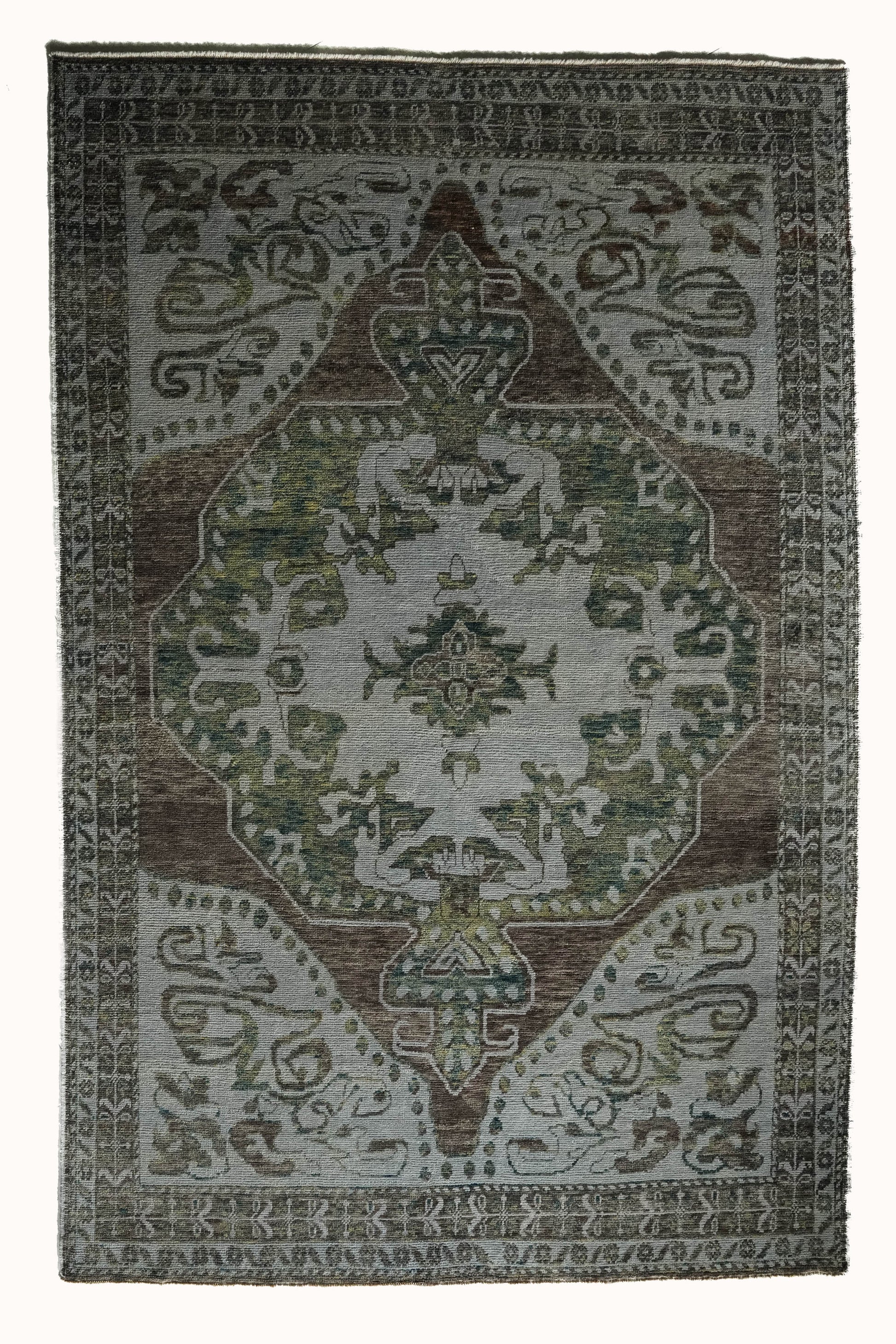 District Loom Vintage Turkish Oushak Area Rug Madison