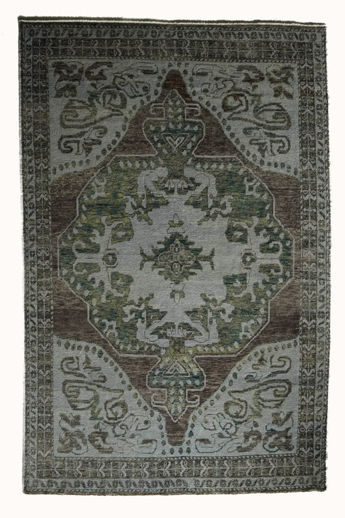 District Loom Vintage Turkish Oushak Area Rug Madison