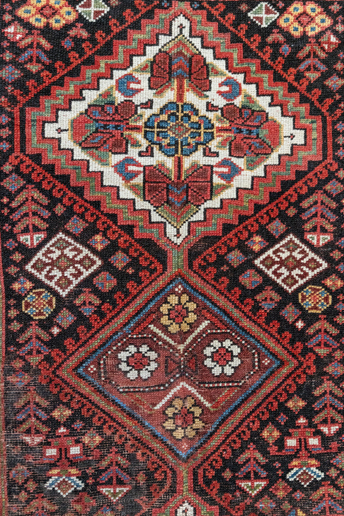District Loom Antique Caucasian wide runner rug Morris