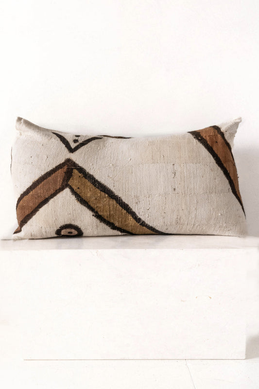 African Mud Cloth Pillow Cover by artist Kader Boly for District Loom