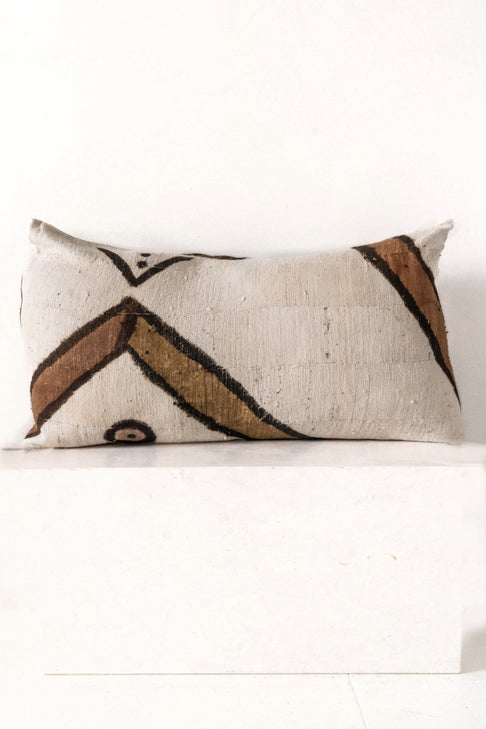 African Mud Cloth Pillow Cover by artist Kader Boly for District Loom