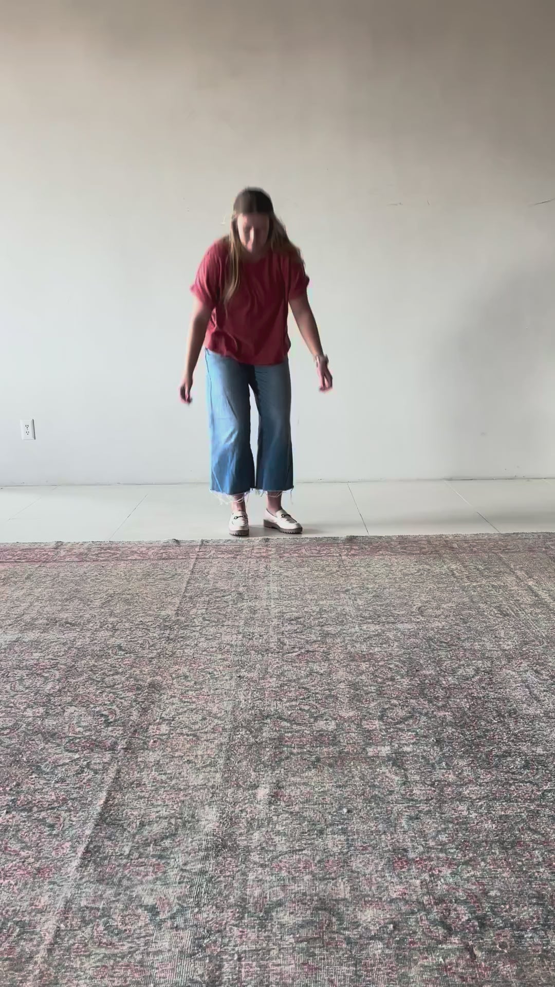 District Loom Vintage Tabriz Area Rug Ellis