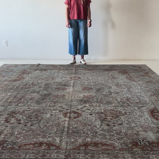 District Loom Vintage Tabriz Area Rug Dawn
