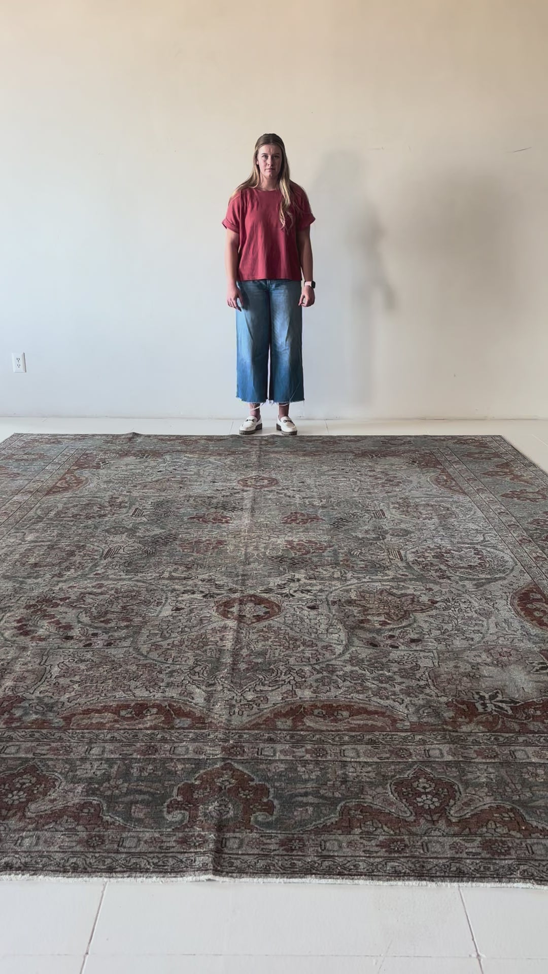 District Loom Vintage Tabriz Area Rug Dawn