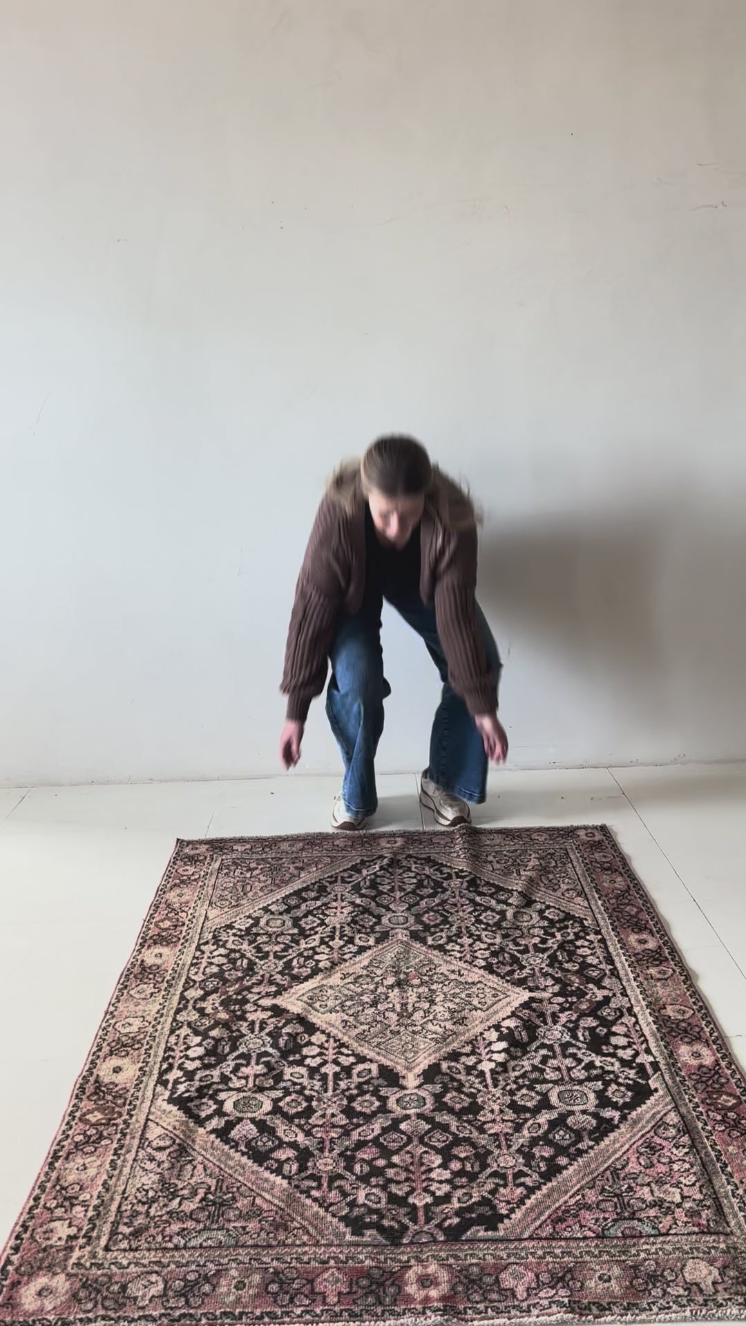 District Loom Vintage Mahal Scatter Rug Loma