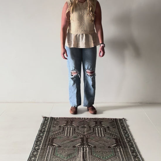 District Loom Vintage Area Rug Nela