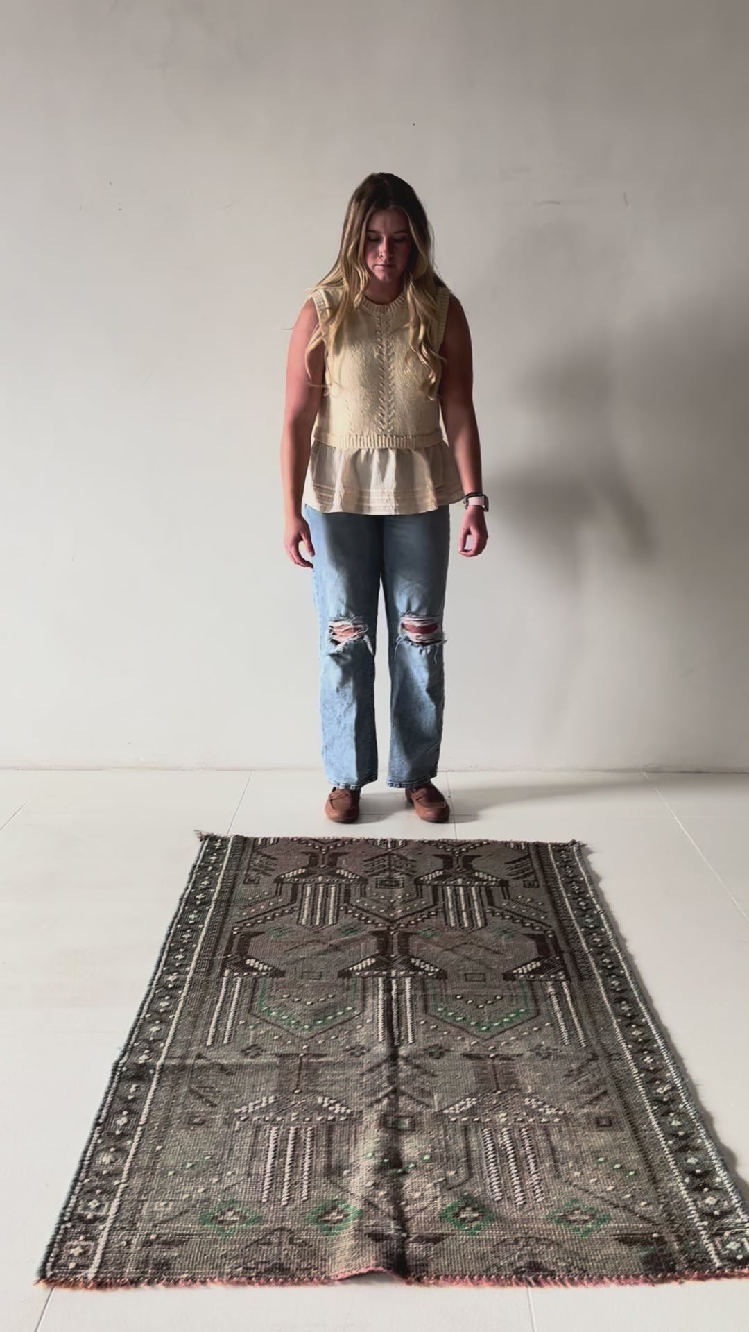 District Loom Vintage Area Rug Nela