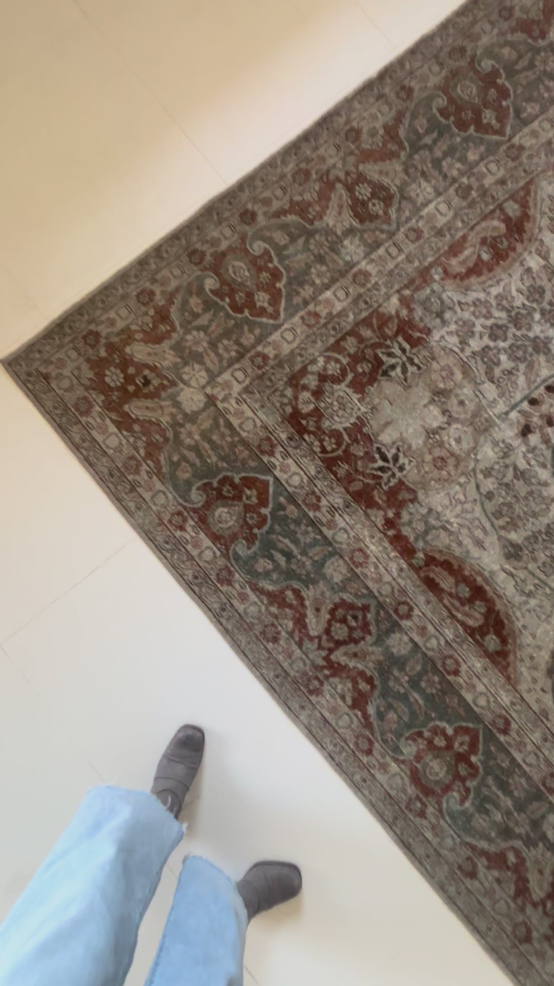 District Loom Vintage Tabriz Area Rug Dawn