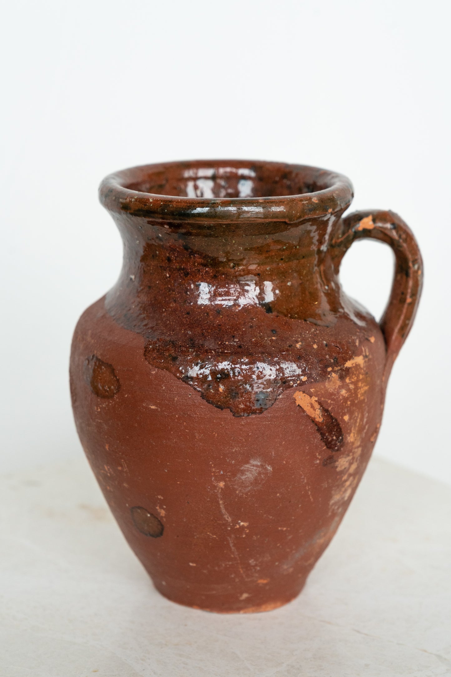 District Loom Red Turkish pot small one handle