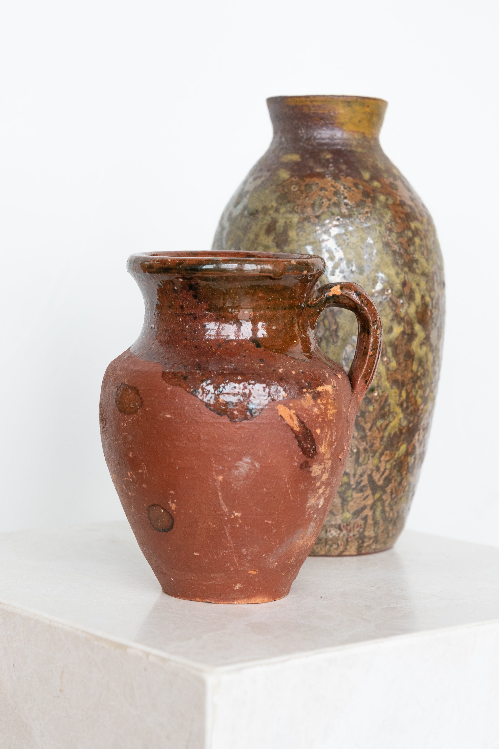 District Loom Red Turkish pot small one handle