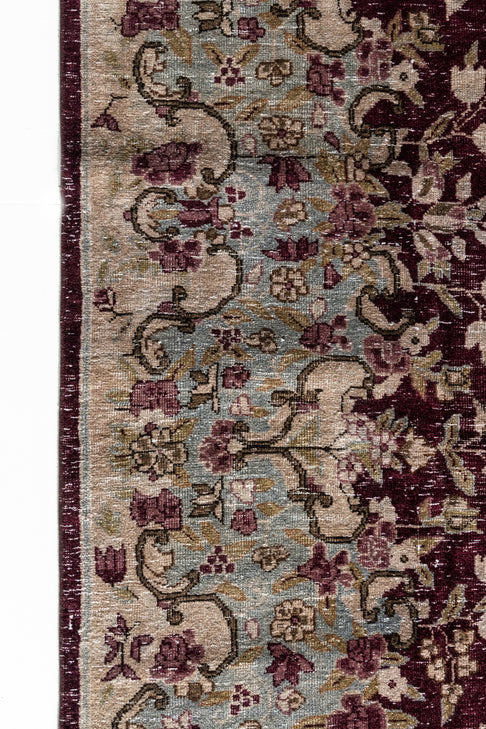 District Loom Vintage Kashan Area Rug Rhone
