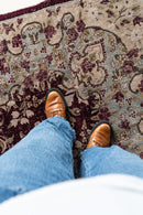 District Loom Vintage Kashan Area Rug Rhone