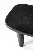 District Loom Large Black African Senufo Stool