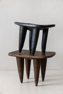 District Loom Furniture A unique oversized wooden African Senufo End Table/Stool