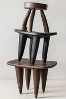 District Loom Furniture A unique oversized wooden African Senufo End Table/Stool