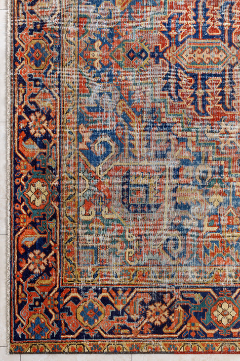 District Loom Antique Persian Heriz area rug Clark
