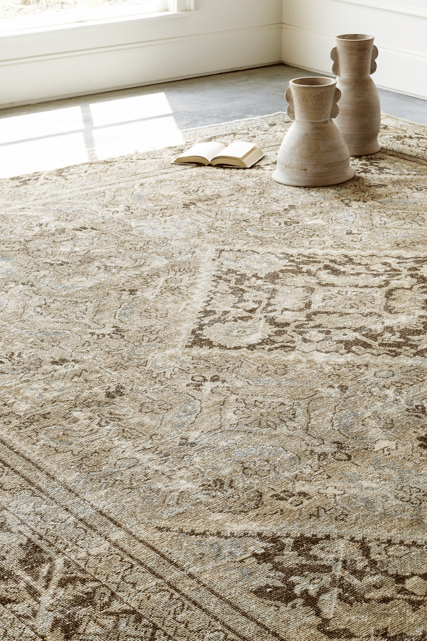 District Loom Antique Persian Mahal area rug Clark