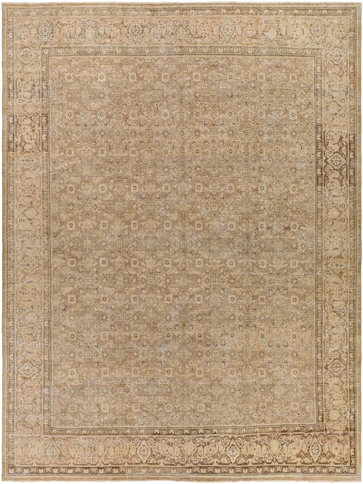 District Loom Semi Antique Persian Tabriz area rug Claude