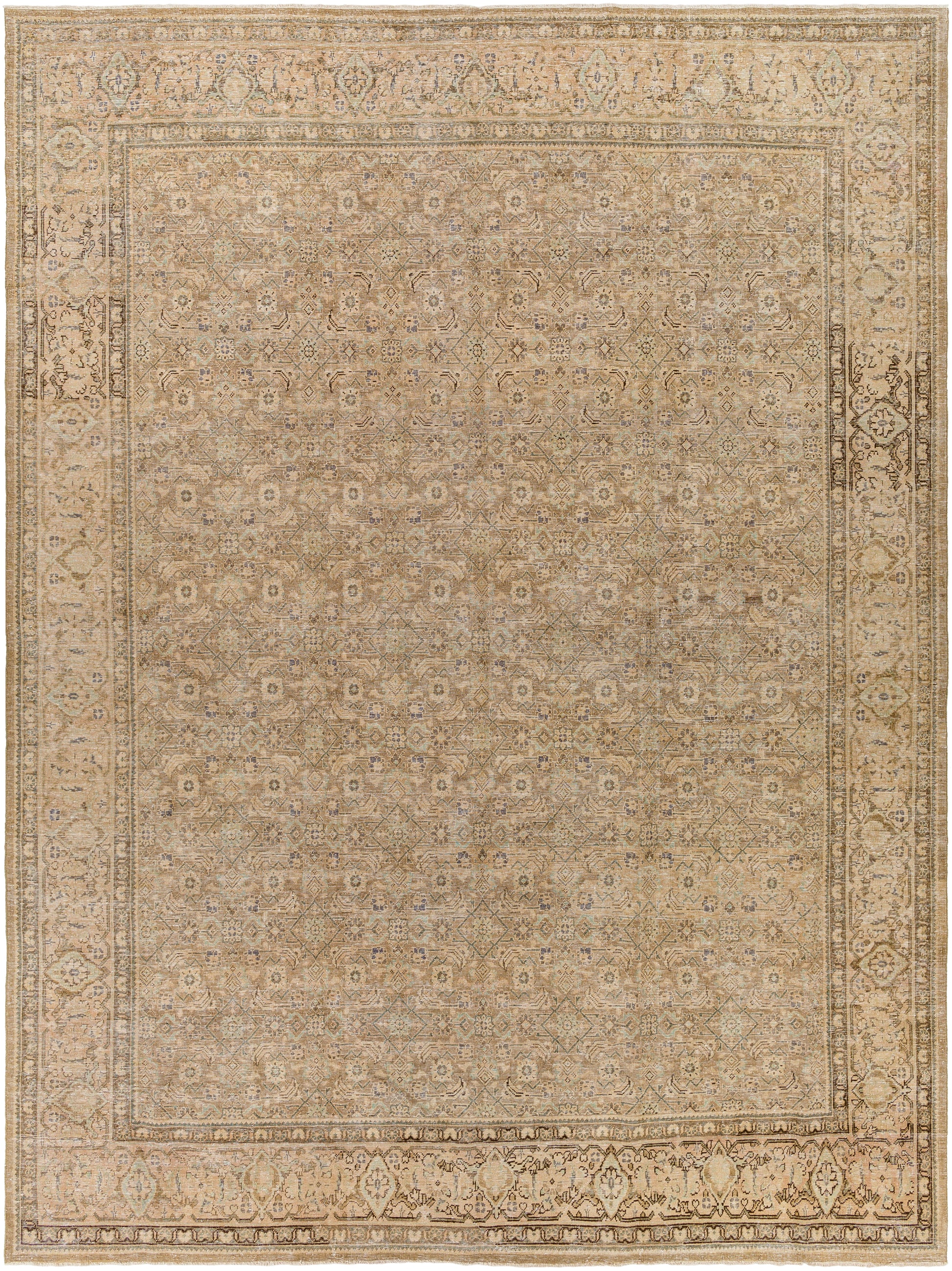 District Loom Semi Antique Persian Tabriz area rug Claude