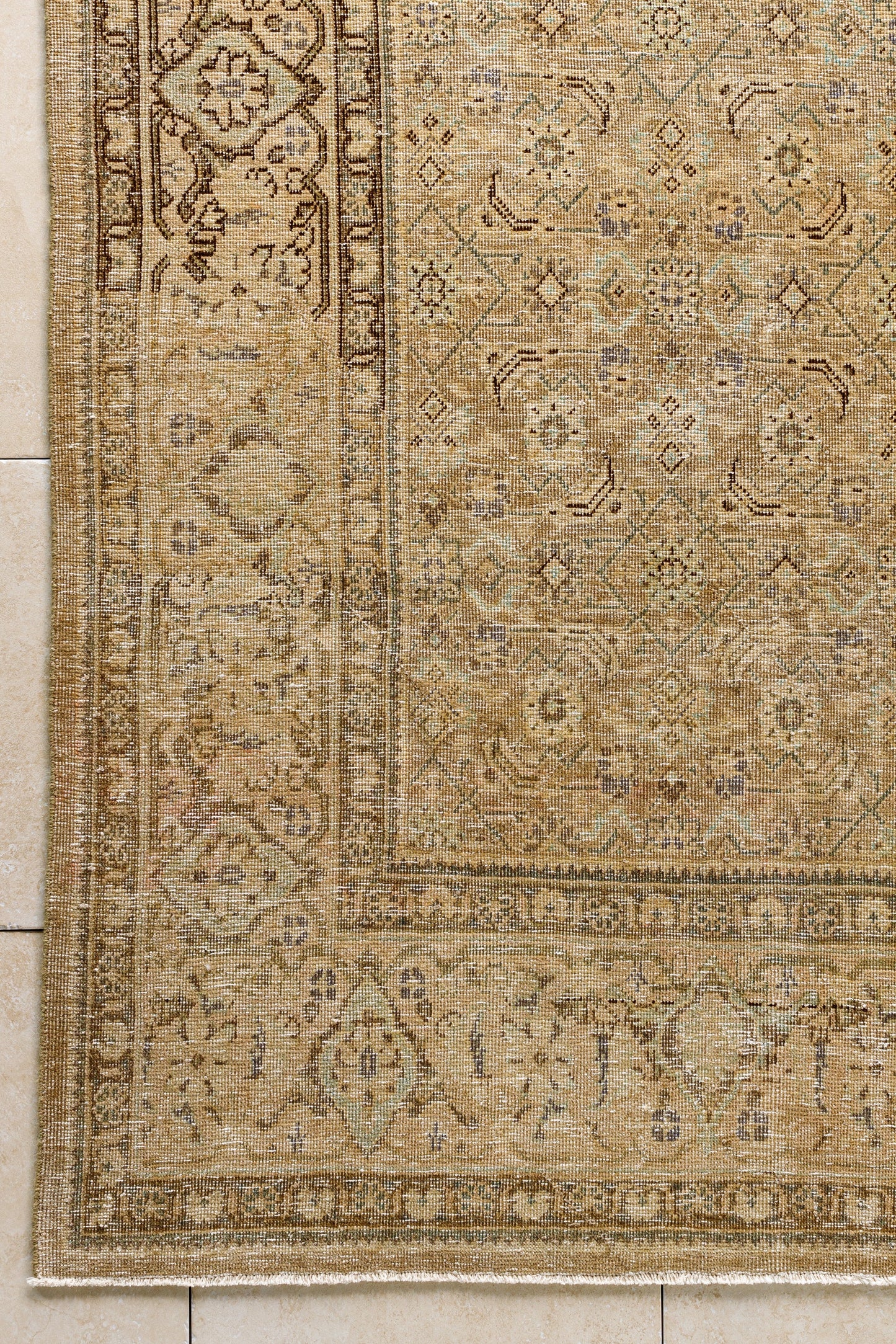 District Loom Semi Antique Persian Tabriz area rug Claude