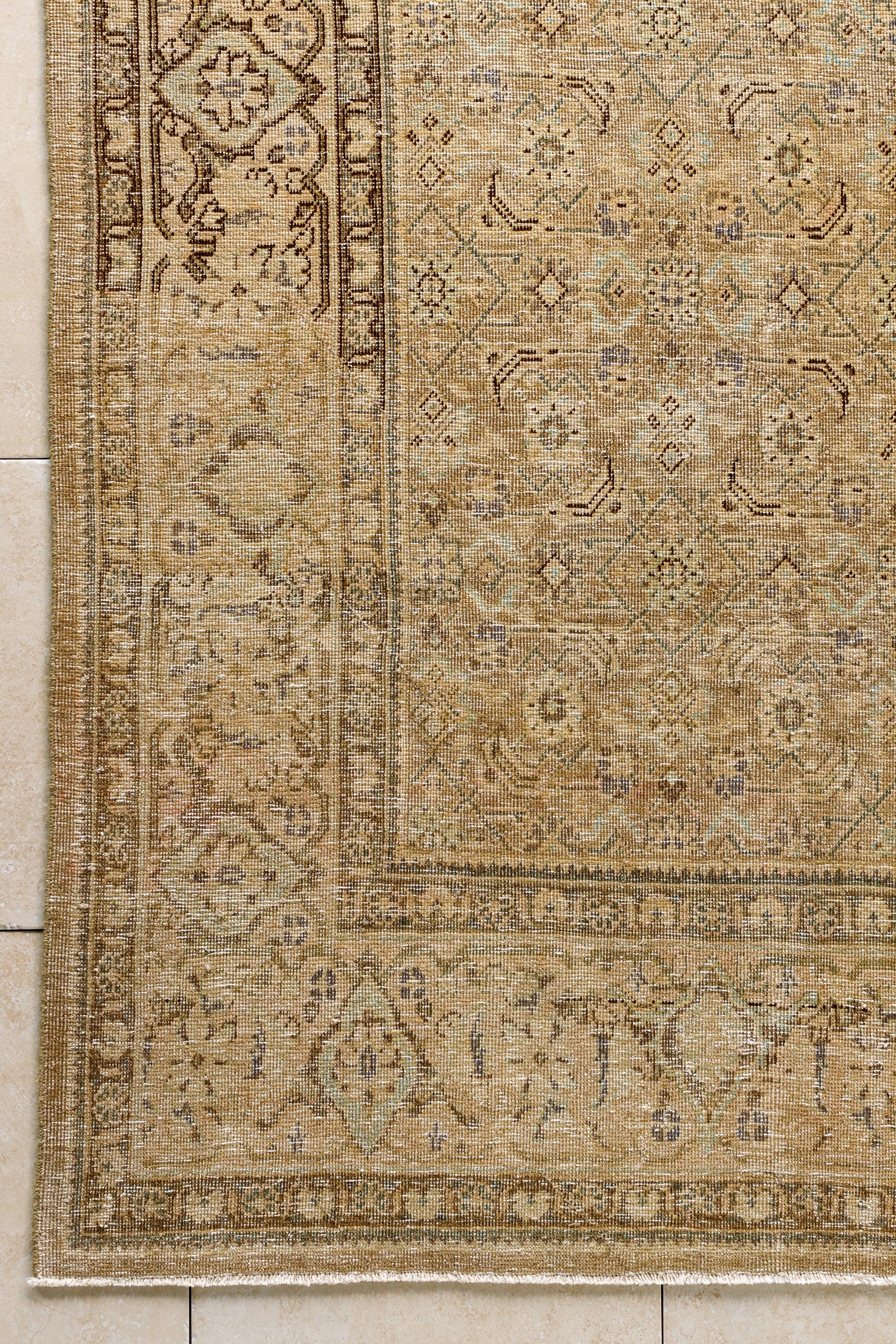 District Loom Semi Antique Persian Tabriz area rug Claude