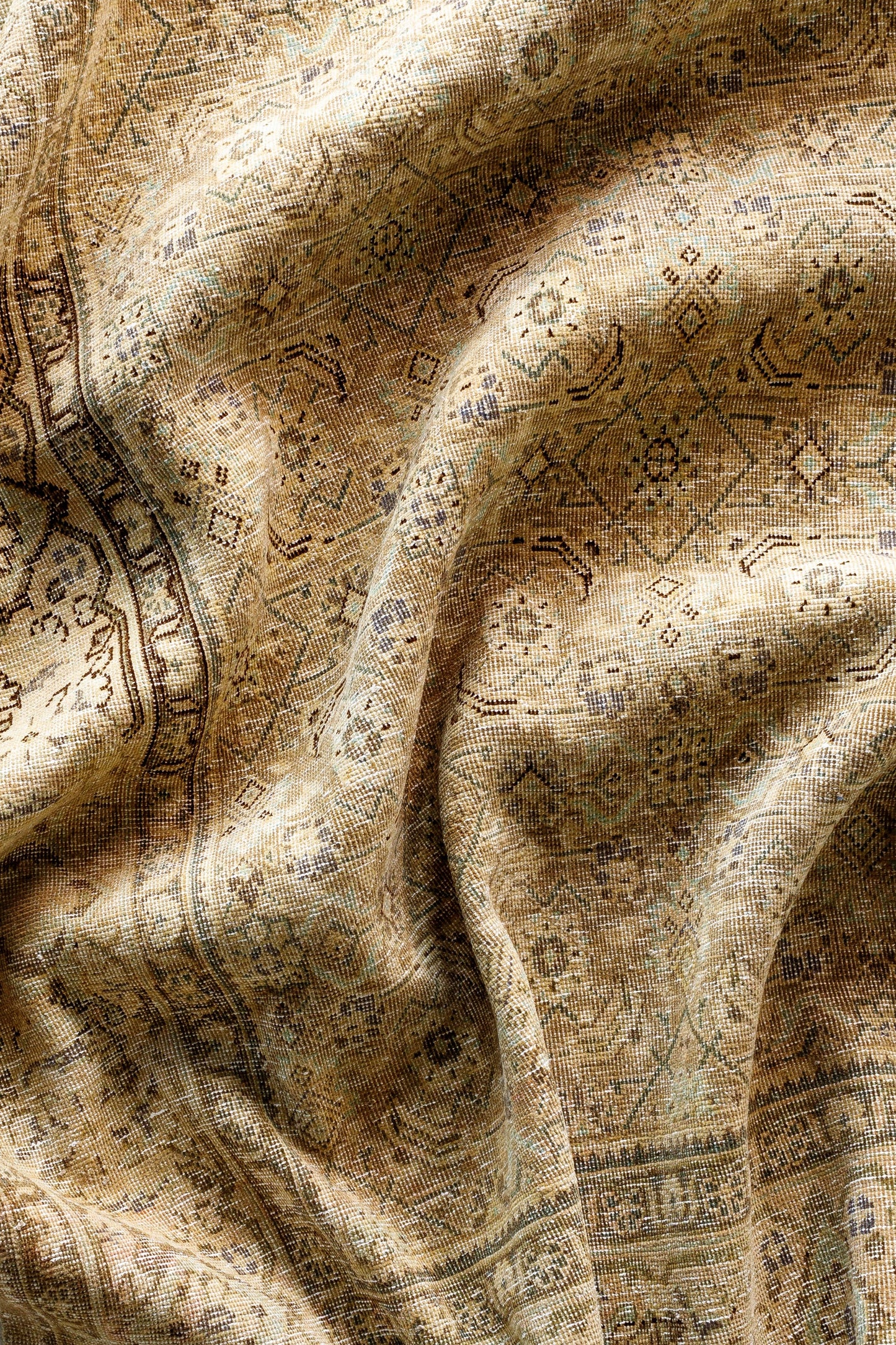 District Loom Semi Antique Persian Tabriz area rug Claude