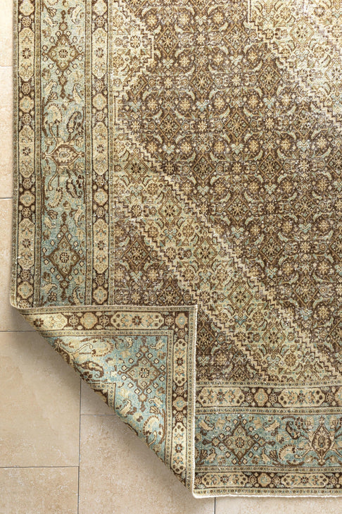 District Loom Vintage Persian Tabriz area rug Keene