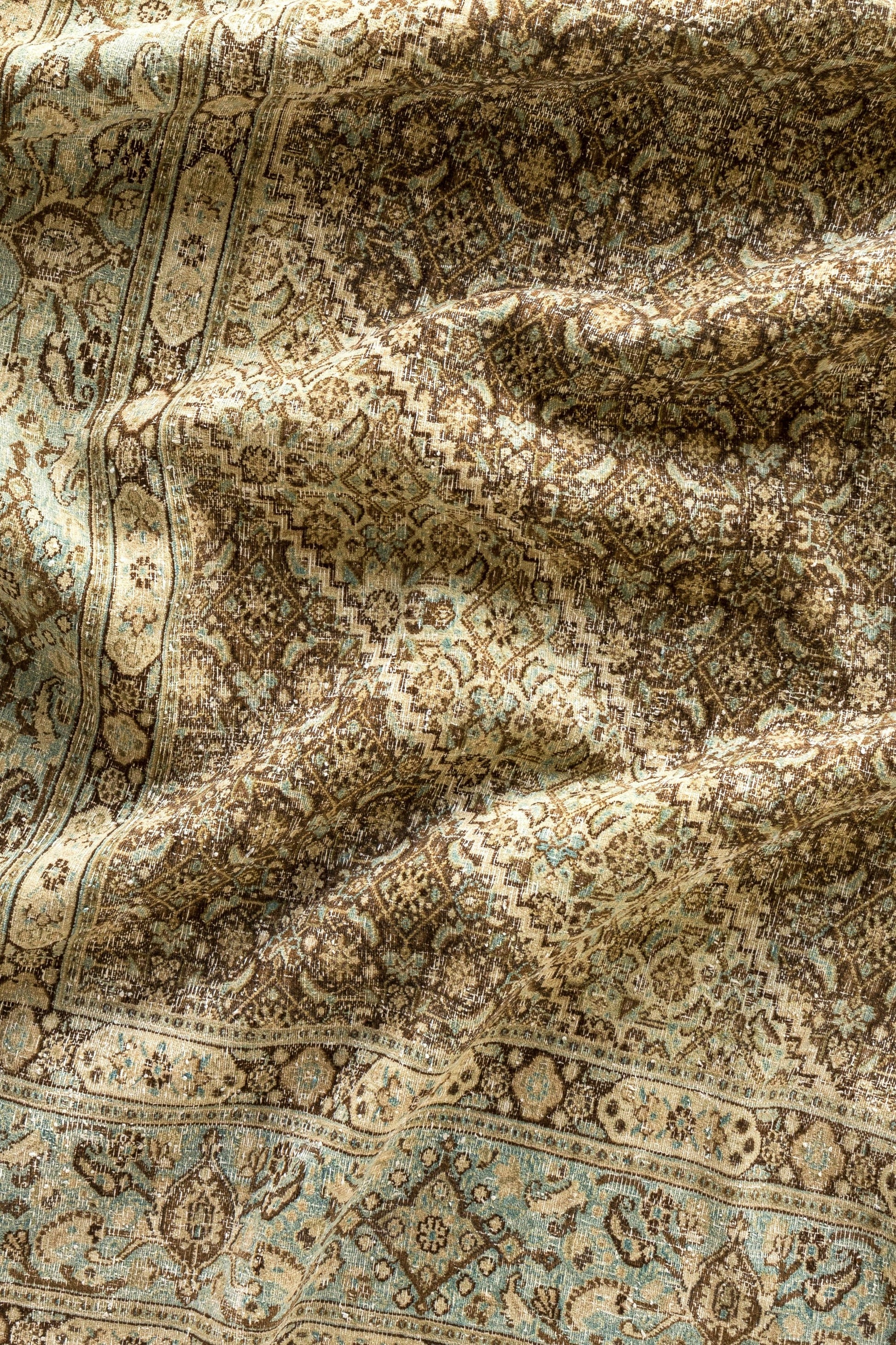 District Loom Vintage Persian Tabriz area rug Keene