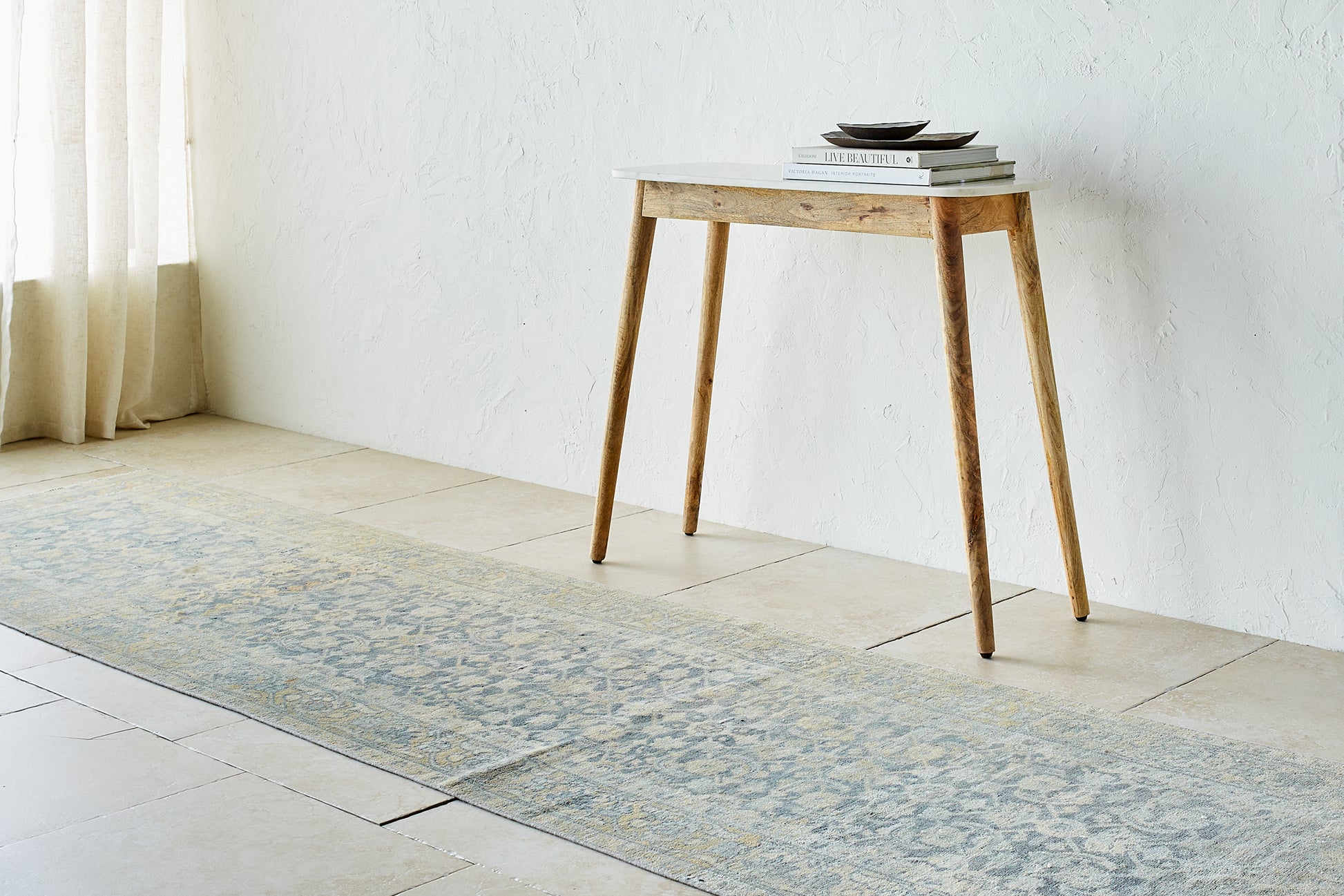 District Loom Vintage Persian Malayer runner rug Bowdoin