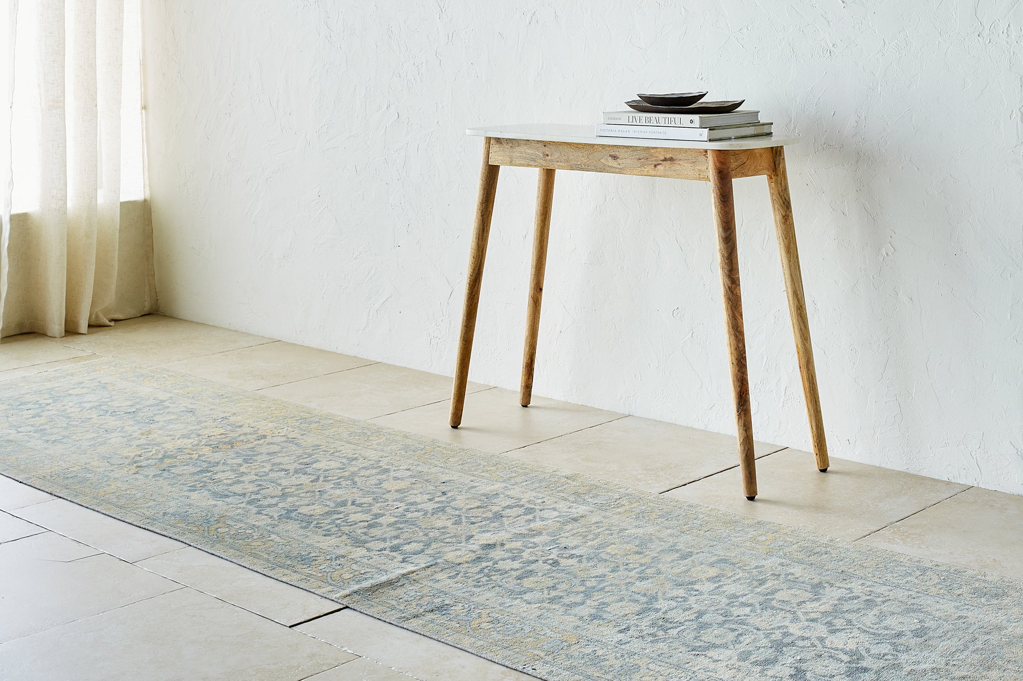 District Loom Vintage Persian Malayer runner rug Bowdoin